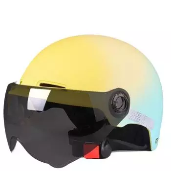 Parent-child Helmet Men s and Women s Universal Electric Vehicle Helmet Cute Summer Motorcycle Safety Half Helmet 55-61cm