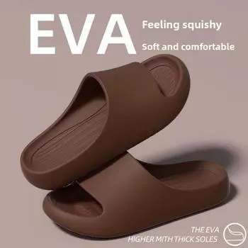 Parent Child Home Slippers, Feel Like Stepping on Feces When Worn Outdoors or Indoors In Summer, Thick Bottom Bathroom Anti Slip and Odor Proof 30-31 розовый