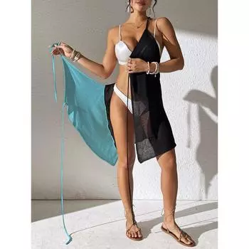 Парео Пляжная накидка для женщин Летнее платье Saidas De Praia Купальный костюм Туника Розетки Роскошные банные выходы Женские накидки One Size