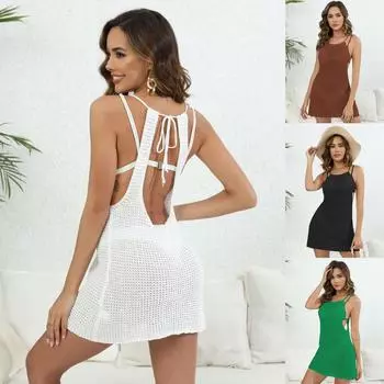 Парео Пляжная накидка для женщин Летнее платье Saidas De Praia Купальный костюм Туника Розетки Роскошные банные выходы Женские накидки S белый