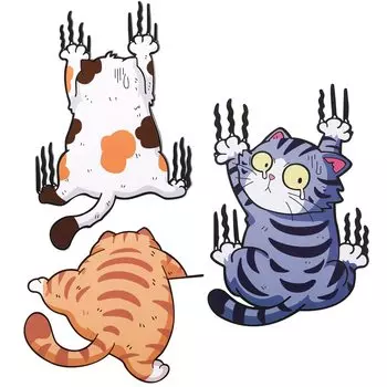 Парестезия наклейка на автомобиль 3 шт рамка светоотражающая наклейка водонепроницаемая наклейка наклейка на кошку чехол для шрама милое креативное украшение украшение для автомобиля белый