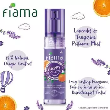 Парфюмерные спреи Happy Naturals, лаванда и мандарин, цветочные и цитрусовые