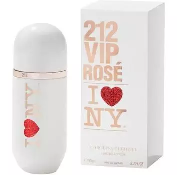Парфюмированная вода Carolina Herrera 212 Vip Rose I Love New York 80 ml