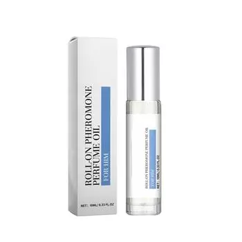 Парфюмированное масло с феромонами, стойкие духи, подходящие для вечеринок в честь Дня святого Валентина, музыкальных фестивалей, свиданий для него, 10 мл белый