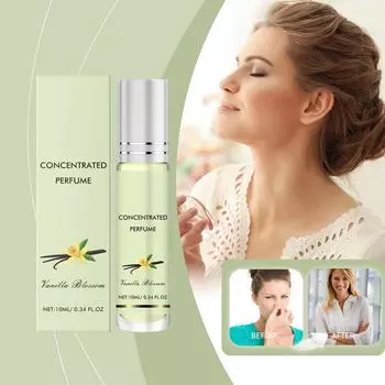 Парфюмированное масло, стойкие духи, подходят для Дня святого Валентина, вечеринки, музыкального фестиваля, свидания 10 мл One Size зелёный