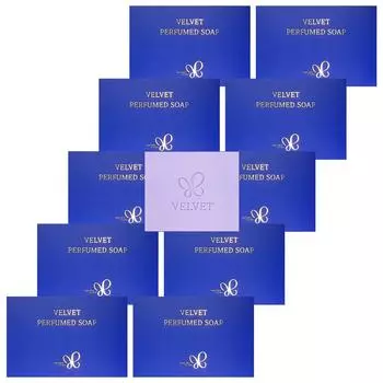 Парфюмированное мыло Velvet 80 г, 10 ароматизированных мыл