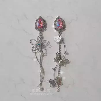 Парфюмированные Серьги Dreamy Flower - Розовый