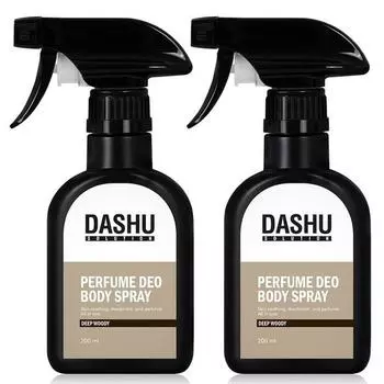 Парфюмированный дезодорант-спрей для тела Dashu Solution с глубоким древесным ароматом, 2 шт., 200 мл