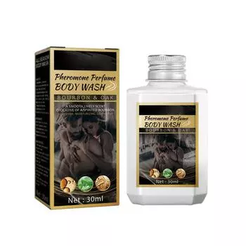 Парфюмированный гель для душа очищающий и дезодорирующий освежающий и сохраняющий ароматы гель для душа унисекс 30 мл One Size чёрный