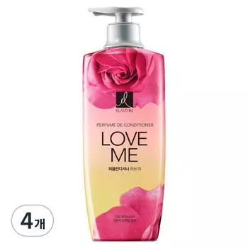 Парфюмированный кондиционер Elastine Love Me с ароматом персика и фрезии, 600 мл, 4 шт.