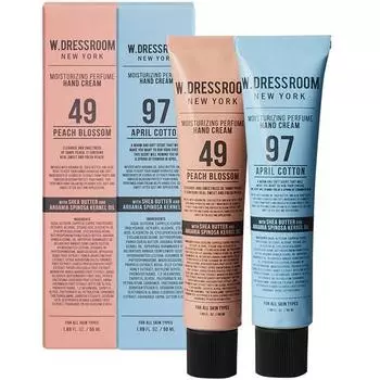 Парфюмированный крем для рук W Dress Room 49 Peach Blossom 50 мл + 97 April Cotton 50 мл, 1 комплект