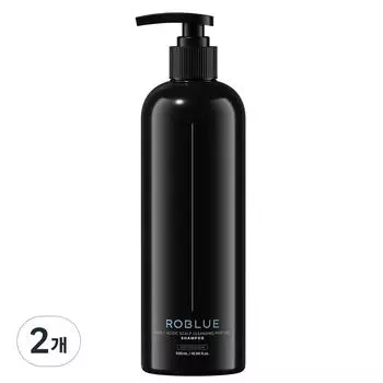 Парфюмированный шампунь для очищения кожи головы Low Blue с умеренной кислотностью и ароматом чистого хлопка, 500 мл, 2 шт.