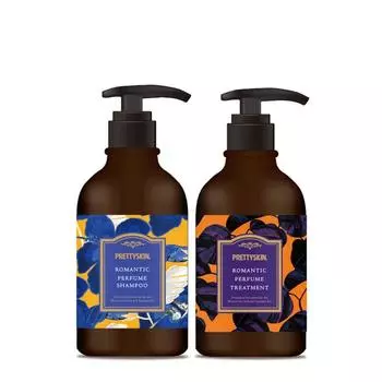 Парфюмированный шампунь Pretty Skin Romantic 500 мл x 1 + уход 500 мл x 1, 1 набор