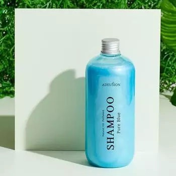 Парфюмированный шампунь с натуральным маслом Adsion (Чистый Синий Аромат) 500мл
