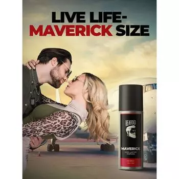 Парфюмированный спрей для тела Beardo для мужчин - MAVERICK | Ароматическая свежесть | No Gas Deo для мужчин | Стойкий дезодорант для мужчин | Подарок для мужчин, 150мл 150*1