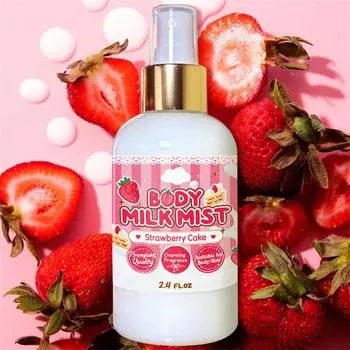 Парфюмированный спрей со вкусом клубники и сливок 70 мл. Стойкие сладкие духи для мужчин и женщин.