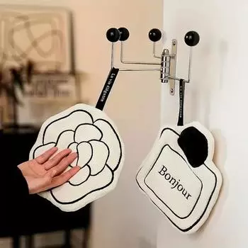 Парфюмированный стиль подвесное полотенце для рук ванная кухня утолщенный цветок впитывающее полотенце быстросохнущее креативное домашнее полотенце для рук 1PCS