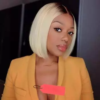 Парик Bobo Head, европейский и американский парик для женщин, короткие волосы, средний и постепенный переход цвета, химический волокнистый головной убор