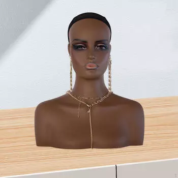 Парик Демонстрационный стенд Женская голова манекена Парикмахерская Косметические аксессуары Демонстрация ювелирных изделий с