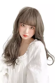 Парик Длинный Натуральный Полный Парик Средней Длины Градиент Волк [Bright Lala] hf1294-UK