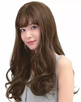 Парик Длинный Полный Парик Градиентный Кудрявый Розовый Черный Блондин Свободный Размер Коричневый wg304SBR [AQUADOLL] SBR.Прозрачный
