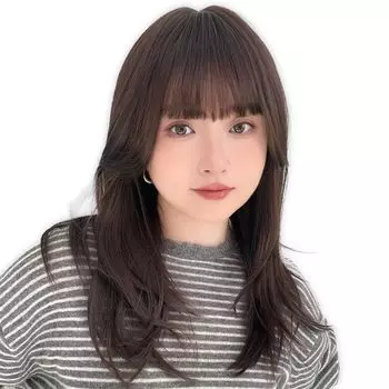 Парик Длинный Слой Волк Длинные Волосы Натуральный Полный Парик [Bright Lala] Женский hf1965-CR