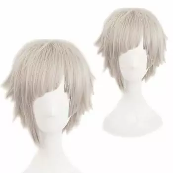 Парик для косплея Ацуши Накадзима, парик для рождественской вечеринки, 2 бонусных предмета, термостойкий +