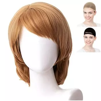 Парик для косплея CaseEden Frozen 2 Frozen2 Christophe Short Light Brown White Mercier Wig Net Set of 2 светло-коричневого