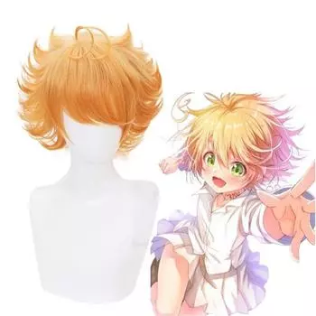 Парик для косплея Эммы, аниме Yakusoku no Neverland, обещанный Neverland, оранжевый термостойкий парик из синтетических волос One Size оранжевый