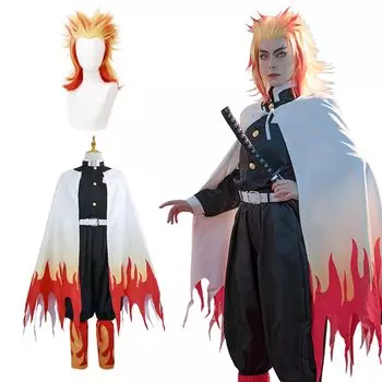Парик для косплея Kanji Ryohin Rengoku Anjuro входит в комплект. Костюм для косплея Kanroji Mitsuri. Взрослый костюм для фестиваля и мероприятия «Убийца демонов».