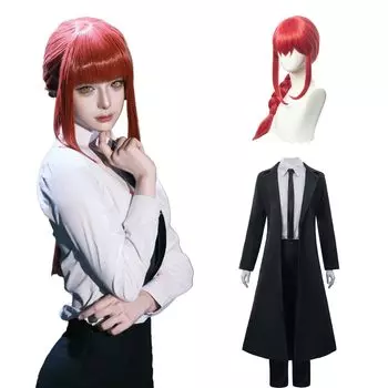 Парик для косплея Макима в комплекте, аниме, человек-бензопила, манга, человек-бензопила, макима, костюм, набор, костюм на Хэллоуин, фотосессия, событие M [CR ROLECOS]