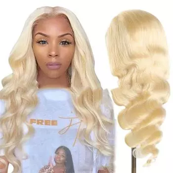 Парик для ухода за волосами Полные парики Новые женские парики Длинные волнистые волосы Золото Центральный пробор Большие волны Длинные волосы Вьющиеся волосы Модная тенденция Ins Парик Термостойкое волокно