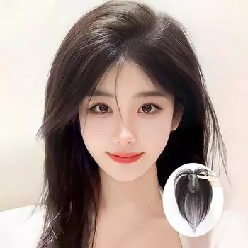 Парик для женщин, замена головы, высокая черепная корона, увеличенный объем волос, покрывающий белые волосы, пушистые густые волосы 7x11-10 inches 25cm