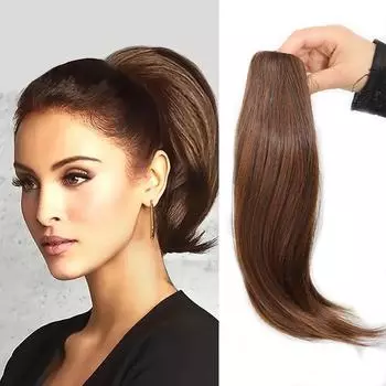 Парик из конского хвоста Женский парик Зажим для захвата в микрорулоне Парик из конского хвоста Синтетический термостойкий для повседневного ношения