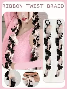 Парик коса бант Твист коса конский хвост парик 24inch
