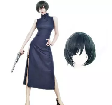 Парик Косплей Китайский One Mai Zenin Косплей Косплей Летнее представление Косплей Школьная культурная вечеринка на Хэллоуин Маскировка [cnstone] + Костюм, Платье,
