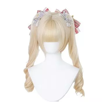 Парик Лолита в стиле Харадзюку GAL комплект блонд двойной хвост локон длинный парик термостойкий маскирующий парик костюм аксессуар вечеринка фестиваль событие модный косплей