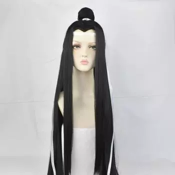 Парик Magic cos, древний костюм Beauty Peak, черные длинные прямые волосы для косплея One size чёрный