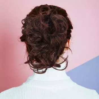 Парик с грязной булочкой, резинка для волос, эластичные пушистые натуральные шелковистые высокотемпературные волокна, наращивание волос для женщин и девочек, взлохмаченная прическа, синтетическая прическа, резинка для волос