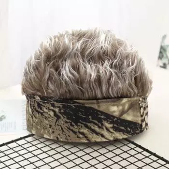 Парик шапка мода защитить шею высокая эластичность изысканный весенний мужской парик арендодатель ретро уличная шапка для поездки 1