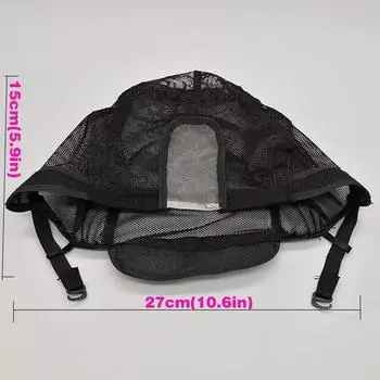 Парик шапочка переднее кружево для изготовления париков 56 см регулируемые ремни черные эластичные плетеные сетки для волос шляпа сетка женские купольные аксессуары