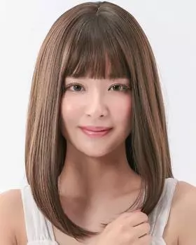 Парик Средний Полный Парик Простой Миди Черные Волосы Блонд Пудинг Свободный Размер Бежевый Пудинг [AQUADOLL] P-SBG.Sakura wg317P-SBG