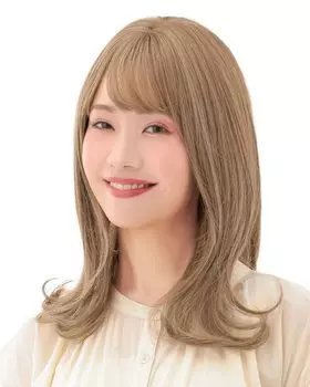 Парик Средний внешний висящий длинный полный парик блонд свободный размер молочный чай wg337CMM [AQUADOLL] CMM.Cinnamon