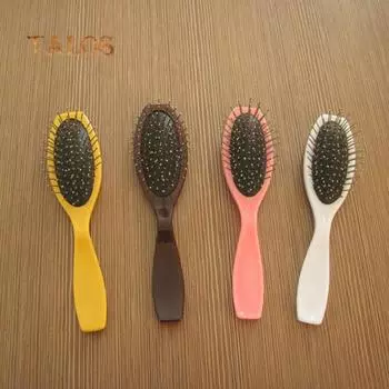 Парик Стальная Практичная Массажная Щетка Для Волос Расческа Расческа Массажер Для Головы Набор розовый