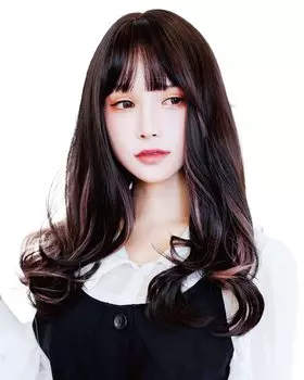 Парик TefuRe, длинный волнистый парик, маленький парик для лица C-8276-BkPk