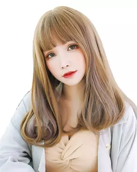 Парик TefuRe средней длины, парик с челкой, парик C-8272-BrPp