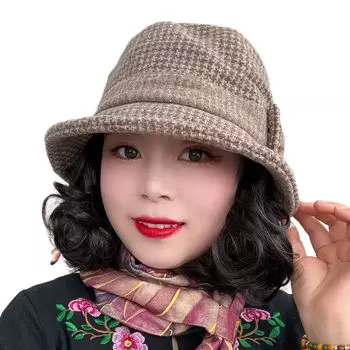 Парик-ведро для волос, интегрированный плюшевый парик с ушами, шляпа, шляпа, женская шляпа, в комплекте, осень/зима, для поездок на работу, шляпа рыбака, теплая, густая, защита, чёрный