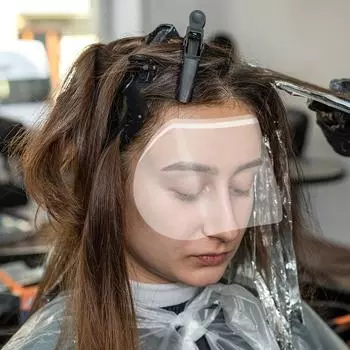 Парикмахерская 50 шт макияж душ щитки для лица козырьки одноразовые маски для лака для волос салонные принадлежности парикмахерские инструменты