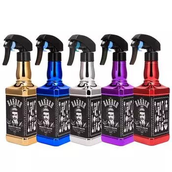 Парикмахерская бутылка-спрей для салона, парикмахерские инструменты для волос, распылитель воды, ретро, виски, масло, лейка, инструменты для укладки