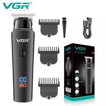 Парикмахерская машинка для стрижки волос, окантовочная машина, контурный триммер с ЖК-дисплеем, машинка для стрижки бороды, машинка для стрижки Trimar, цифровая T Cut VGR V937